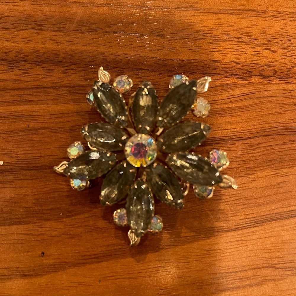 Costume jewelry brooch